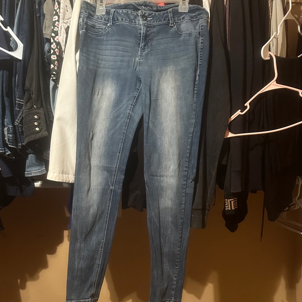 Maurices Dark Blue Skinny Jeans